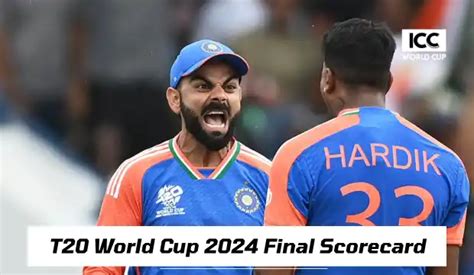 Icc Mens T20 World Cup 2024 Final Scorecard India Vs South Africa