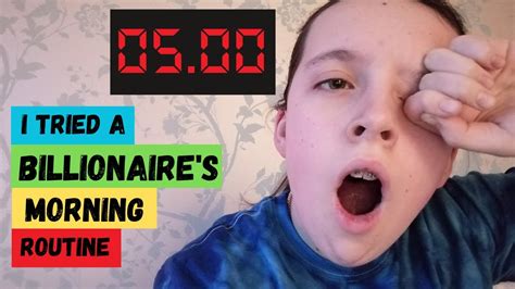 I Tried A Billionaire S Morning Routine This Is How It Went Youtube