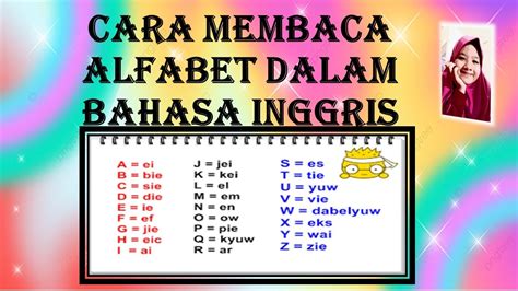 CARA MEMBACA ALFABET DALAM BAHASA INGGRIS YouTube