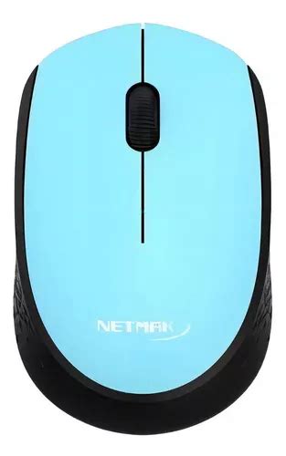 Mouse Inalámbrico Usb Netmak Optimize Edge M680 Color Celeste