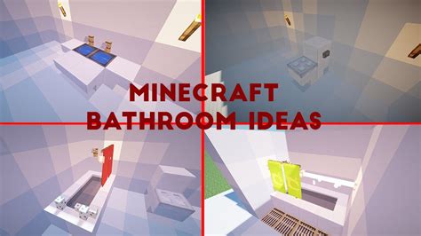 Minecraft Bathroom Build Hacks And Ideas Youtube