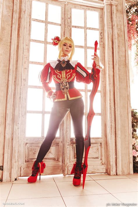 Saber Nero Fate Extella Helly Von Valentine Naked Cosplay Asian