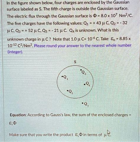 Solved In The Figure Shown Below Four Charges Are Enclosed By The