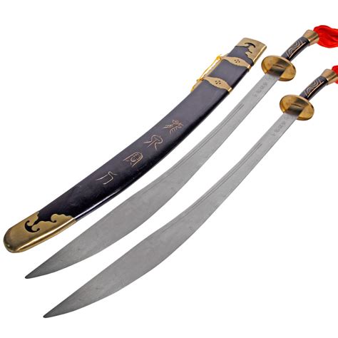 Sword Twin Broadswords Spring Steel 30