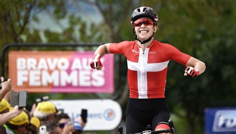 Historisk Cecilie Uttrup Ludwig Vinder Etape Af Kvindernes Tour De