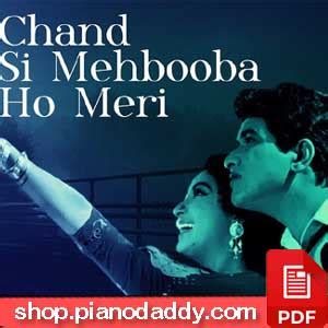 Chand Si Mehbooba Ho Meri Himalay Ki God Mein Chords Shop Piano Daddy