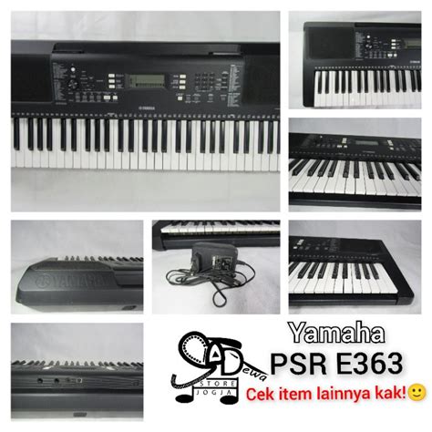 Jual YAMAHA PSR E363 KEYBOARD E 363 ORGEN ORGAN ELEKTONE USB Shopee