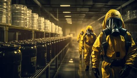 Premium Photo Working In Warehouse Workers In Yellow Hazmat