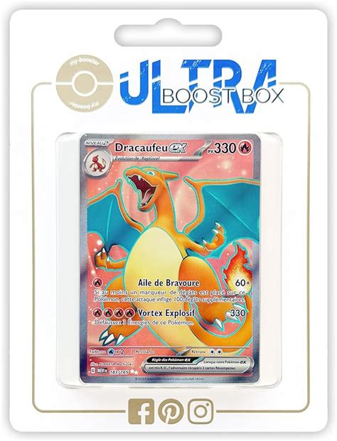 Dracaufeu Ex Charizard Ex 183165 Shiny Full Art Ultraboost X Écarlate Et Violet 35 151 Box