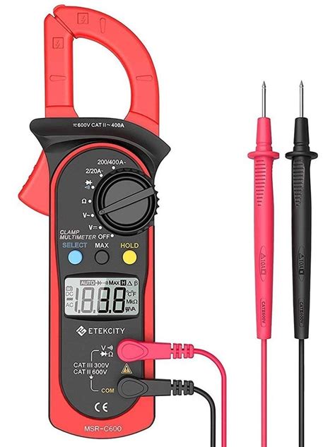 Pinza Amperimetrica Digital 202 Con Estuche Tester Multime Bs 9 165