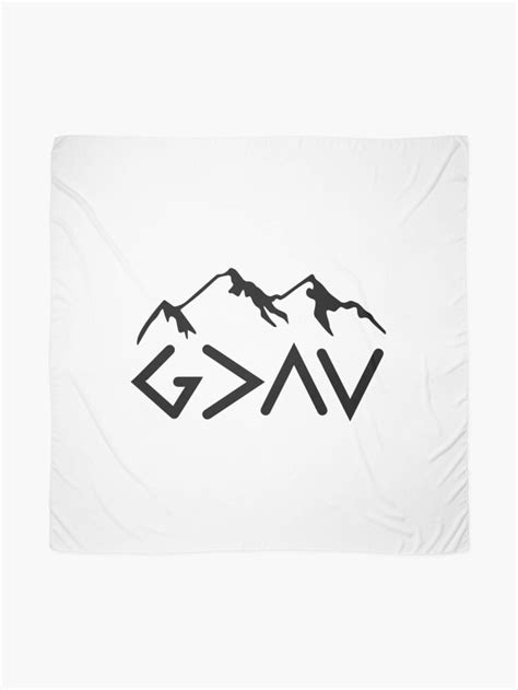 God Is Greater Than The Highs And Lows Ups And Downs Scarf By