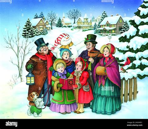 Carol Singers Snow Hi Res Stock Photography And Images Alamy