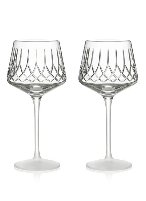 Waterford Crystal Lismore Arcus Wine Glasses Set Of 2 Blarney