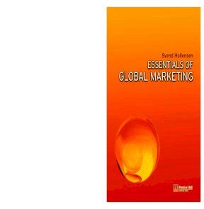 Essentials Of Global Marketing Svend Hollensen