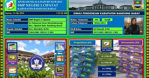 JS Aries Blog Aplikasi Penilaian Raport SMP Kurikulum 2013 Revisi 2016