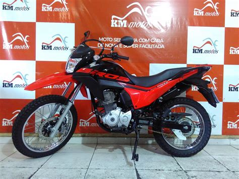 Honda Nxr Bros Esdd Vermelho Km Motos Sua Loja De Motos Semi Novas