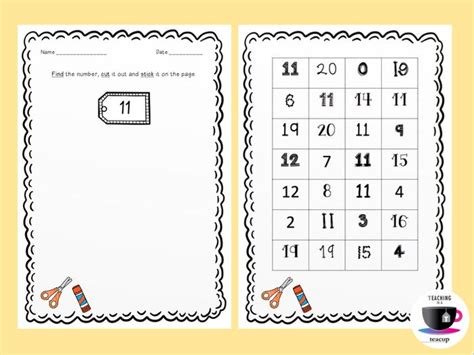 Numbers Cut and Stick 11-20 | Teaching Resources