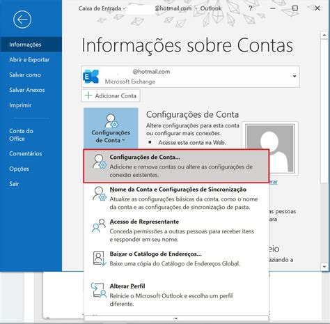 Como Remover Uma Conta De E Mail Do Outlook Ccm