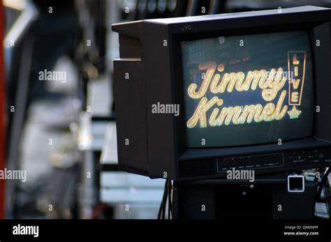 The Jimmy Kimmel Live Logo On A Production Monitor On Hollywood Blvd