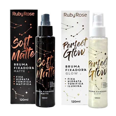 Bruma Fixadora Ruby Rose Perfect Glow Soft Matte Ml Shopee Brasil