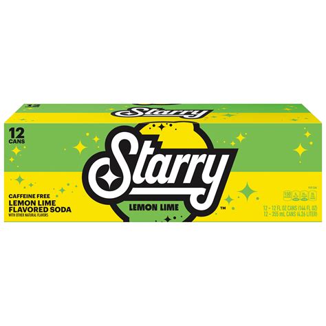 Starry Lemon Lime Flavored Soda SmartLabel