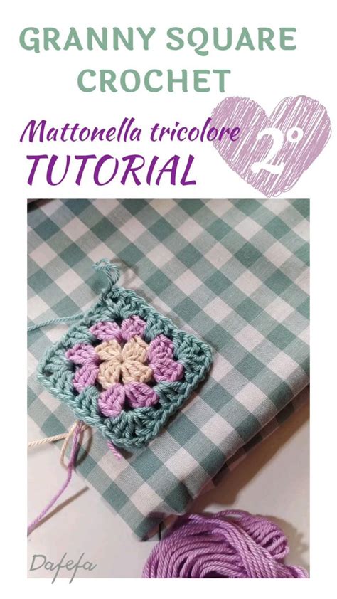 Tutorial Granny Crochet Piastrella Granny Uncinetto Mattonella All