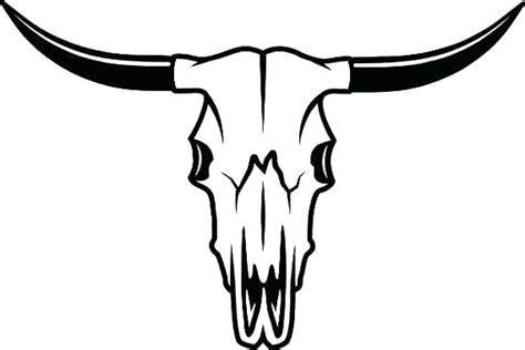 Texas Longhorn Skull Coloring Pages