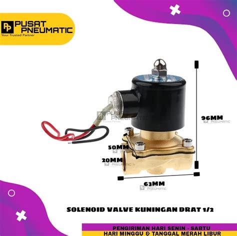 Solenoid Valve Selenoid Kuningan 1 2 Inch Normal Close 2W 160 15 UW