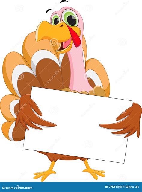 Happy Turkey Cartoon Running Vector Cartoon 78419133