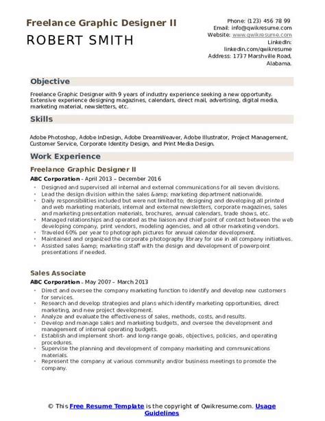 Freelance Graphic Designer Resume Pdf - FerisGraphics