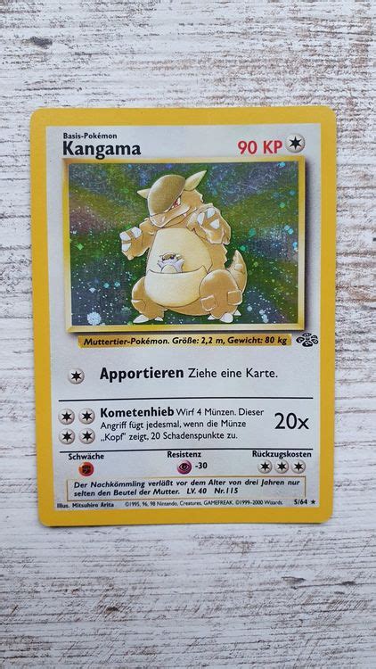 Kangama Holo Pokemon Karte 1999 Kaufen Auf Ricardo