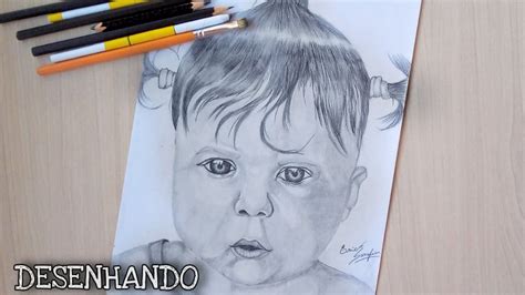 DESENHANDO UM ROSTO INFANTIL Speed Drawing YouTube