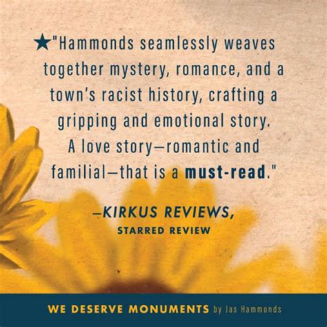 We Deserve Monuments by Jas Hammonds, Hardcover | Barnes & Noble®