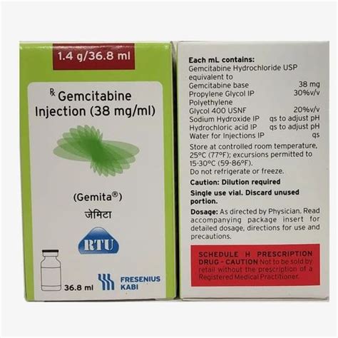 Gemita Gemcitabine Injection Fresnius Kabi Ml Ml At Rs