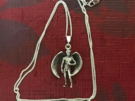 Sterling Silver Archangel Angel Seraphim 18 Pendant Naked Man Etsy