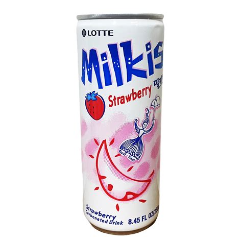 Lotte Milkis Milk Soda Drink Strawberry Flavour Ml