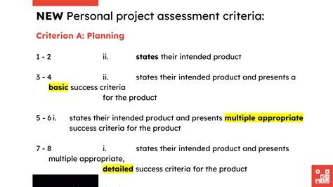 Myp Command Terms Qualifiers And Clarifications In Personal Project Rubrics Ppt