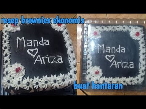 Resep Brownies Ekonomis Resep Brownies Buat Hantaran Nikahan