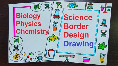 biology science project border designs - simple and easy | Biology ...