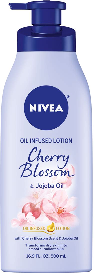 Download Hd Cherry Blossom And Jojoba Oil Infused Body Lotion For Nivea