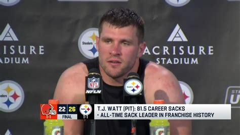 Linebacker T J Watt Shares What It Means To Be Pittsburgh Steelers All