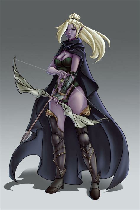 Drow Archer D&D Character by MegisthusArt on Newgrounds