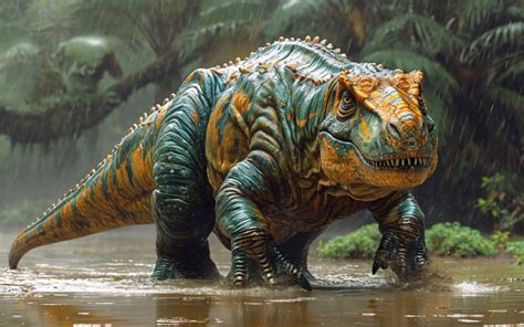 Fotografía Realista Del Dinosaurio Iguanodon 4