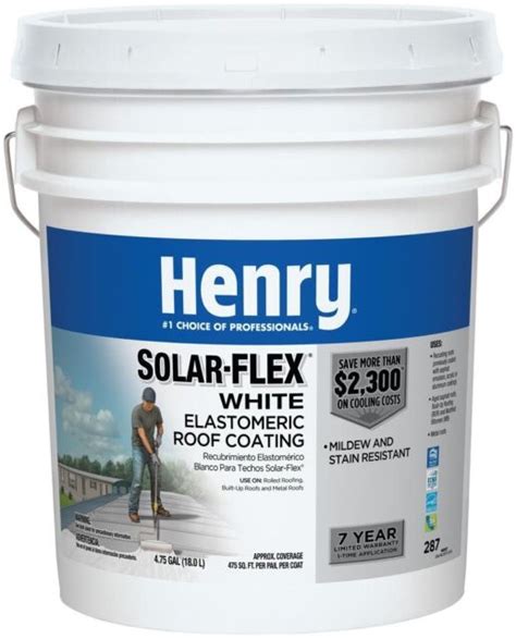 Henry Gal Solar Flex White Roof Coating Ebay