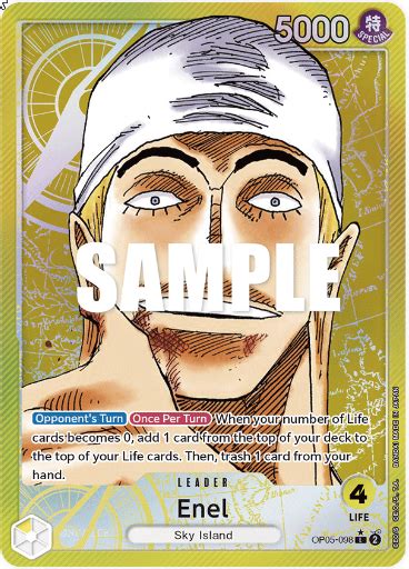 Enel Leader Guide OP05 One Piece Card Game