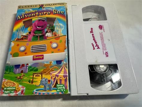 BARNEY BARNEYS Adventure Bus VHS Tape 1997 5 59 PicClick UK