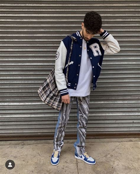 How To Wear Varsity Jacket For Men Outfit Ideas Streetwear Men