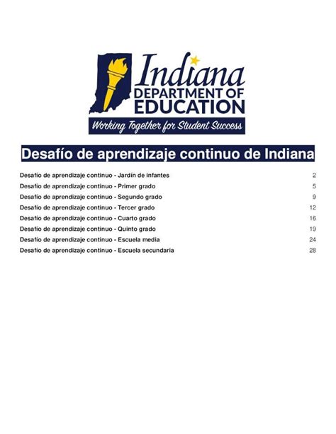 Pdf Desaf O De Aprendizaje Continuo De Indiana Repasa Cada Letra