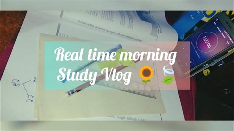 Real Time Morning Study Vlogpomodoro No Edit Studyvlog Pomodoro