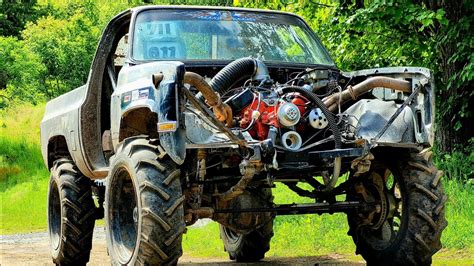 454 Chevy Square Body Mud Truck Youtube